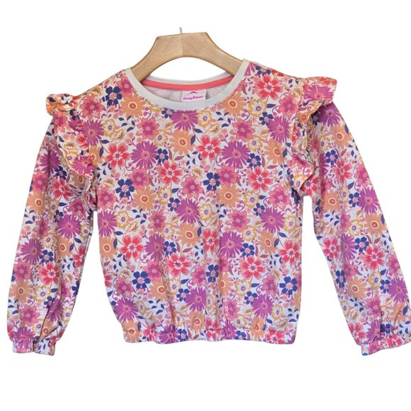 Girl's TOMMY BAHAMA Floral Sweatshirt  sz 7/8 - Picture 1 of 5